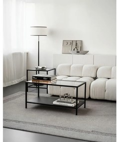 Сив вълнен килим 133x190 cm Morphic Rocca – Agnella