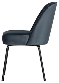 Сини кадифени трапезни столове в комплект 2 бр. Vogue – WOOOD