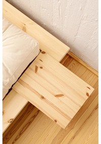 Кафяво нощно шкафче от масивен бор Japan – Karup Design