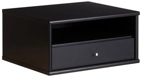 Черно висящо нощно шкафче с рафтове Mistral - Hammel Furniture