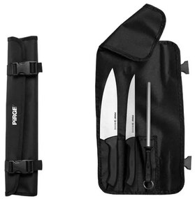 Pirge - Комплект професионални ножове и масат от неръждаема стомана в калъф 3+1бр(38403)