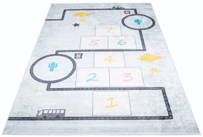 Детски килим на тема път и игри в детската градина Ширина: 80 см | Дължина: 150 см