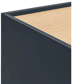 Нощно шкафче в антрацитно-естествен цвят в дъбов декор Otto - Teulat