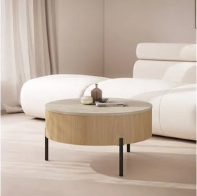 ФРИДА Бежово [Шампанско] / Оазис Дъб – МОДЕРНА ХОЛНА МАСА С ПОВДИГАЩ ПЛОТ И СКРИТО ПРОСТРАНСТВО ЗА СЪХРАНЕНИЕ