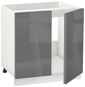 Долен шкаф МДФ Глосмакс 800 (80см) Бял