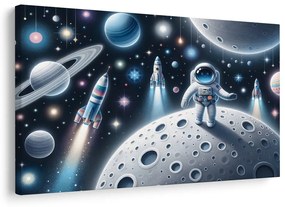 Картина на платно – Детски астронавт на Луната