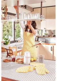 Комплект от 2 жълти памучни кърпи за съдове Hexagon Geo - Tiseco Home Studio