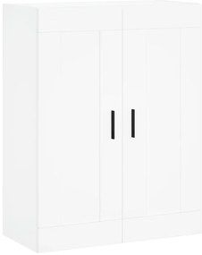 830396 vidaXL Стенен шкаф бял 69,5x34x90 см инженерно дърво