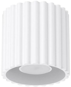 Sollux SL.1779 - Точково осветително тяло AURA 1xGU10/10W/230V 10 cm бяло