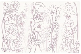 Хартиени подложки за хранене в комплект 8 бр. 28x42.5 cm Butterflies &amp; Flowers – Meri Meri