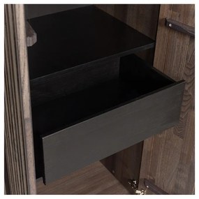 Кафяв гардероб от декор от ясен 60x210x42 cm Gravure – WOOOD