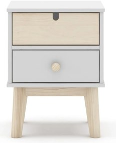 Бяло детско нощно шкафче Estefania - Marckeric