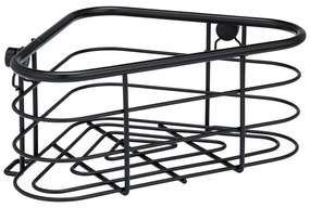 Черен ъглов рафт за душ Trestina, 25 x 11 cm - Wenko