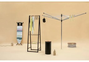 Кош за пране Brabantia 1000825, 35 л, Корков капак, Пълнене без отваряне, Вентилационни отвори, Черен