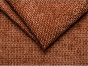 Шенилов ъглов диван в тухлен цвят (ляв ъгъл) Lupine – Micadoni