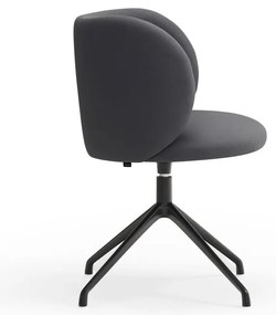 Тъмносив тапициран трапезен стол Mogi – Teulat