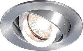 Модерен вграден прожектор, въртящ се и накланящ се GU10 50mm - Club