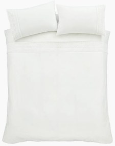 Бяло единично спално бельо 135x200 cm Broderie Anglaise – Catherine Lansfield