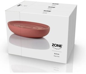 Светлочервена порцеланова сапунерка Nova – Zone