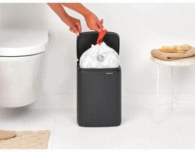 Кош за боклук Brabantia Bo Small 1008868, 7л, Плавно и безшумно отваряне, Тъмносив