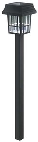 Aigostar - LED соларна лампа 0,006W/1,2V, 32 см, черна, 6500K, IP44