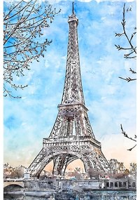 Картина 90x60 cm Paris - Fedkolor