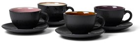 Черни глинени чаши в комплект 4 бр. 240 ml Black/Mix – Bitz