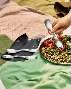Вилици в комплект 4 бр. от неръждаема стомана в сребрист цвят Spork – Black + Blum