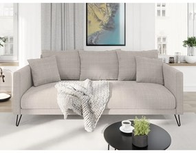 Светлокафяв шенилов диван 200 cm Freya – Ropez