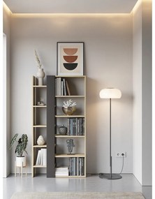 Етажерка за книги в дъбов декор в черен и естествен цвят 80x152 cm Axel - Marckeric