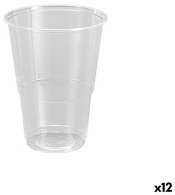 Комплект чаши за многократна употреба Algon Пластмаса Прозрачен 50 Части 330 ml (12 броя)