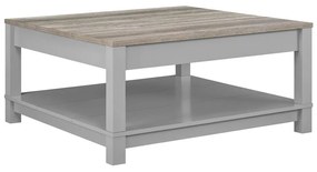 Сиво-в естествен цвят масичка за кафе от декор от дъб 89x89 cm Carver – Støraa