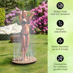 Blumfeldt Sumatra Breeze, RD, градински душ, WPC, алуминий, Ø70, 4см, кръгъл