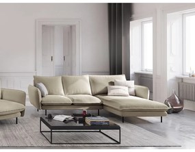 Бежов ъглов диван , десен ъгъл Vienna - Cosmopolitan Design