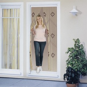 Бамбуково перде за врата в естествен цвят 90x200 cm – Maximex