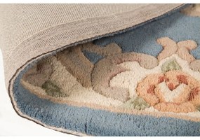Син вълнен килим , 75 x 150 cm Aubusson - Flair Rugs