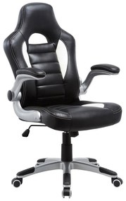 Геймърски стол ΕΟ291.3Α цвят черен-сив