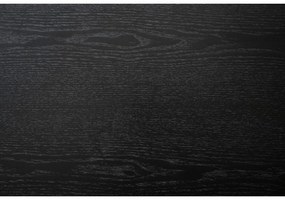 Черна масичка за кафе с плот от ясенова дървесина 180x50 cm Colton - Rowico