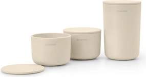 Комплект за съхранение на принадлежности Brabantia ReNew 1006269, 3 части, Меко дъно против пързаляне, Бежов