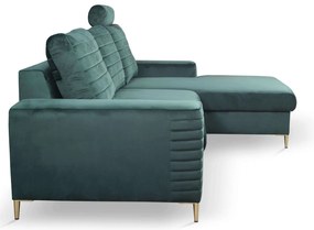 Ъглов диван Consuegra -Зелена