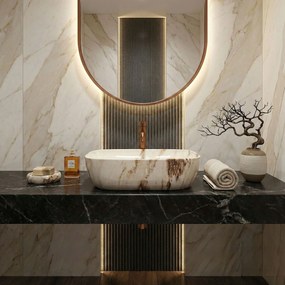 Умивалник за плот Rea Belinda Marrone Shiny