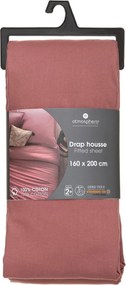 Чаршаф с ластик atmosphera, 160x200, Теракота