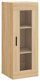828927 vidaXL Стенен шкаф дъб сонома 34,5x34x90 см