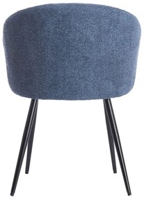 Сини метални трапезни столове в комплект 2 бр. Radaja – Light &amp; Living