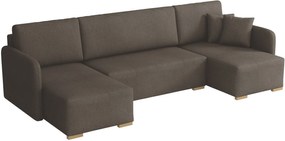 Ъглов диван Комо U-тъмен сив