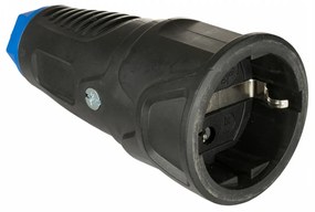 Гнездо Solera 17 250 V Черен 4,8 mm 16 A IP20