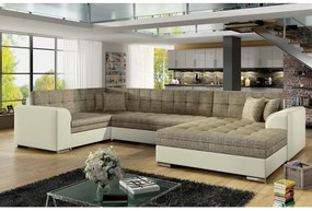 Разтегалелен диван П-образен DARINA, 340x73x190, berlin 03/soft 33, десен ъгъл