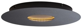 Модерна таванна лампа черна 40 см с включен LED 3-степенно димируема - Morning