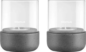 Стъклени свещници в комплект от за чаена свещ 2 бр. Calma – Blomus