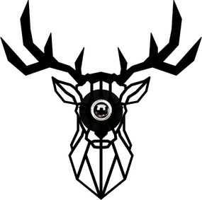 Аплик Deer TopMebel E27 в черен цвят 55x12x55cm